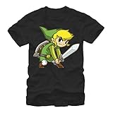 Nintendo Men's Big Link T-Shirt, Large, Black