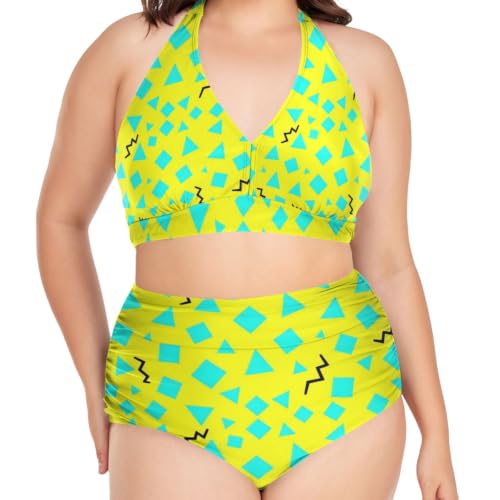 Maillots de bain pour femmes grande taille en tissu soyeux haute élasticité 3D FRODOTGV