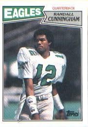 1987 Topps Randall Cunningham Rookie Football Card #296 - Shipped In Protective Display Case!