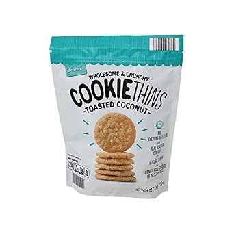 3 Pack of Bentons Wholesome and Crunchy Cookie Thins Toasted Coconut