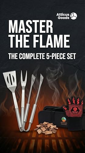 Set de Parrilla de Acero Inoxidable, 5 Piezas miniatura 5