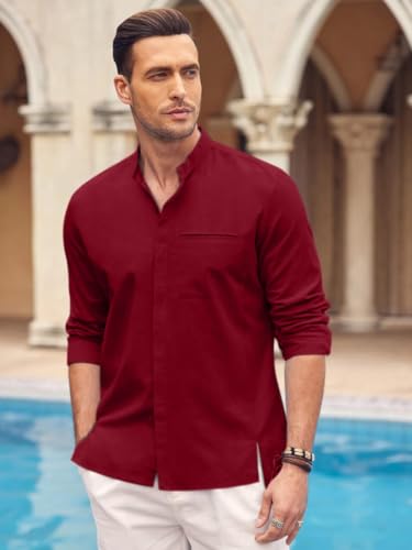 Image of Bellstone Men's Solid Cotton Shirt | Casual | Plain | Full Sleeve | Summer-Regular Fit| Men Stylish Shirt | Everyday Formal Wear |Soft Breathable Fabric | Everyday Smart Casual Wear
