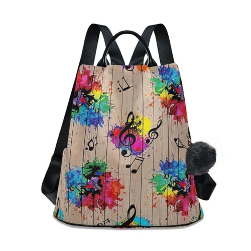 Mochila antirrobo de mujer con pompon seguro y elegante para viajar sin preocupaciones por la ciudad