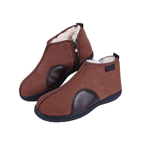 Chaussures de laine hiver marron chaud léger et confortable taille 36
