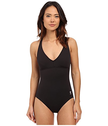 TYR Women's Solid Controlfit Halter Twist Swimsuit