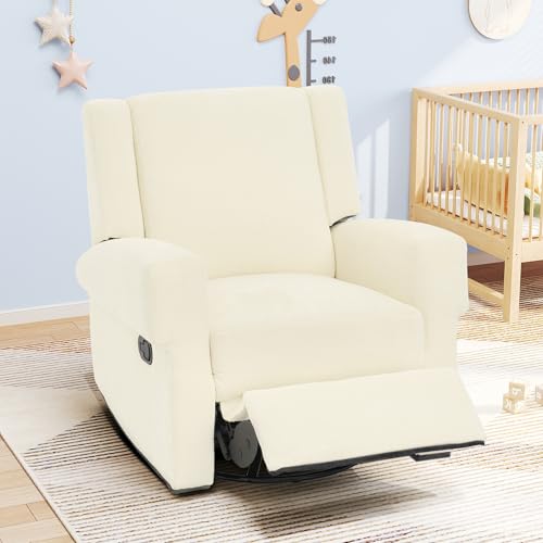 Sillón Plegable Chenille Blanco miniatura 1