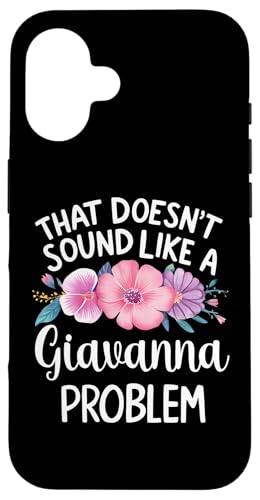 Giavanna Personalized Cute Flower Girls Giavanna Name スマホケース iPhone 16 用