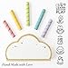 Le Toy Van - Wooden Baby Sensory Petilou Rainbow Cloud Pop Press and Release Toy | Educational Baby Sensory Montessori Toddler Learning Toy - Suitable for 18+ Months