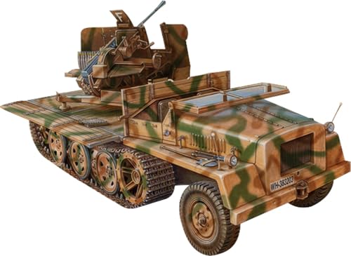 Amazon | タミヤ 1/35 ドイツ 重国防軍牽引車 Flak43 搭載型 38480 