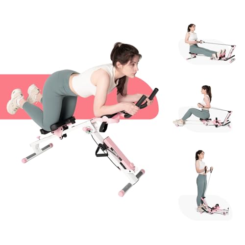 TOUSAINS 3-in-1 Adjustable AB & Rowing Machine 330lbs
