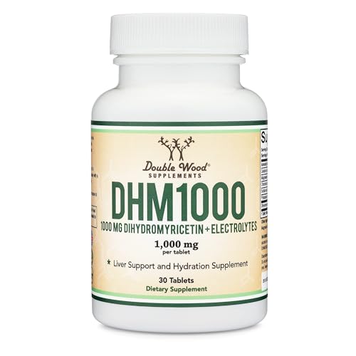 image for Double Wood Supplements DHM1000 Dihydromyricetin (DHM) Tablets - Most 