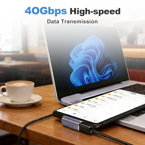 Pack de 3 Adaptadores USB C en ángulo de 90 grados miniatura 6