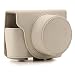 MegaGear Ever Ready Protective Leather Camera Case, Bag for Nikon 1 J5 with 10-30mm Compact System Camera (White)
