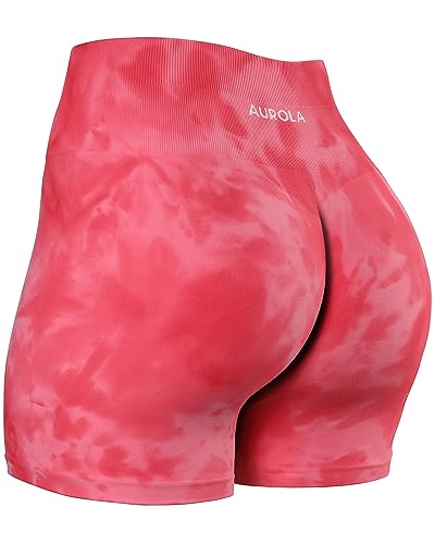 Image of AUROLA Dream Collection Women Workout Shorts High Waist Gym Shorts, Scrunch Butt Seamless Athletic Shorts