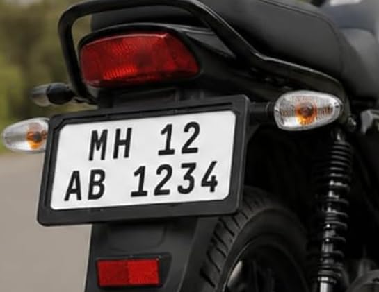 Image of HCM Number Plate Frame Set of 2 (Front & Rear) | ABS Quality Plastic | HCM High Class Materials | Easy Installation