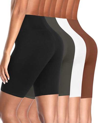 UMMISS Cotton Boy Shorts Underwear for Women High Waisted Biker Shorts Tummy Control Boxer Briefs Pack