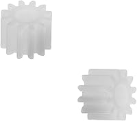 Vista 5 de Othmro 10 piezas de engranajes de plástico 12 dientes modelo 123A engranaje de reducción engranajes de gusano de plástico para RC coche robot motor