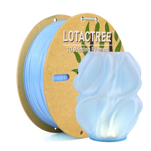 Image of Translucent PLA Filament Ice Blue, Crystal Filament 1.75mm, 1KG | Ice Blue 3D Printer Filament Features A Stunning Translucent Look And A Frosty Crystal Finish