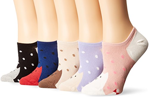5 Pack Womens Low Cut Ankle Socks Cat