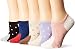 5 Pack Womens Low Cut Ankle Socks in Colorful Pattern Cat