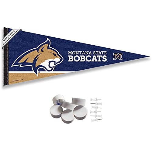 College Flags & Banners Co. Montana State Bobcats Pennant Flag and Wall Tack Mount Pads