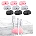 Produktbild Kabelhalter Selbstklebend Kabelclips 9 Stück, Kabelhalter Schreibtisch Kabel Organizer, Kabel Clips Kabelmanagement, für USB Ladekabel, Netzkabel, USB Ladekabel (Schwarz+Grau+Rosa)