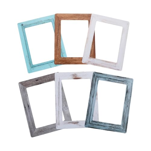 Operitacx 12 Piezas Marcos Magnéticos para Fotos de PVC Duraderos Marcos Retro para Refrigerador con Fuerte Sujeción Magnética Compatibles con Nevera y Oficina Fácil Cambio de Fotos