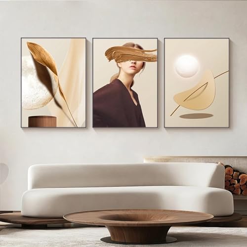 Images 70x100 cm x 3 sans cadre pour habiller de grands murs blancs vides