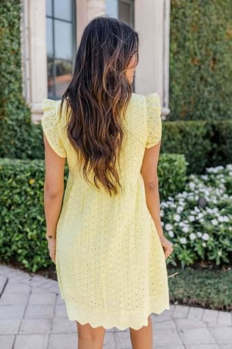 Image of California Romper Dress with Shorts and Pocket Solid Color California Lace Dress Romper Summer V-Neck Short Skirt