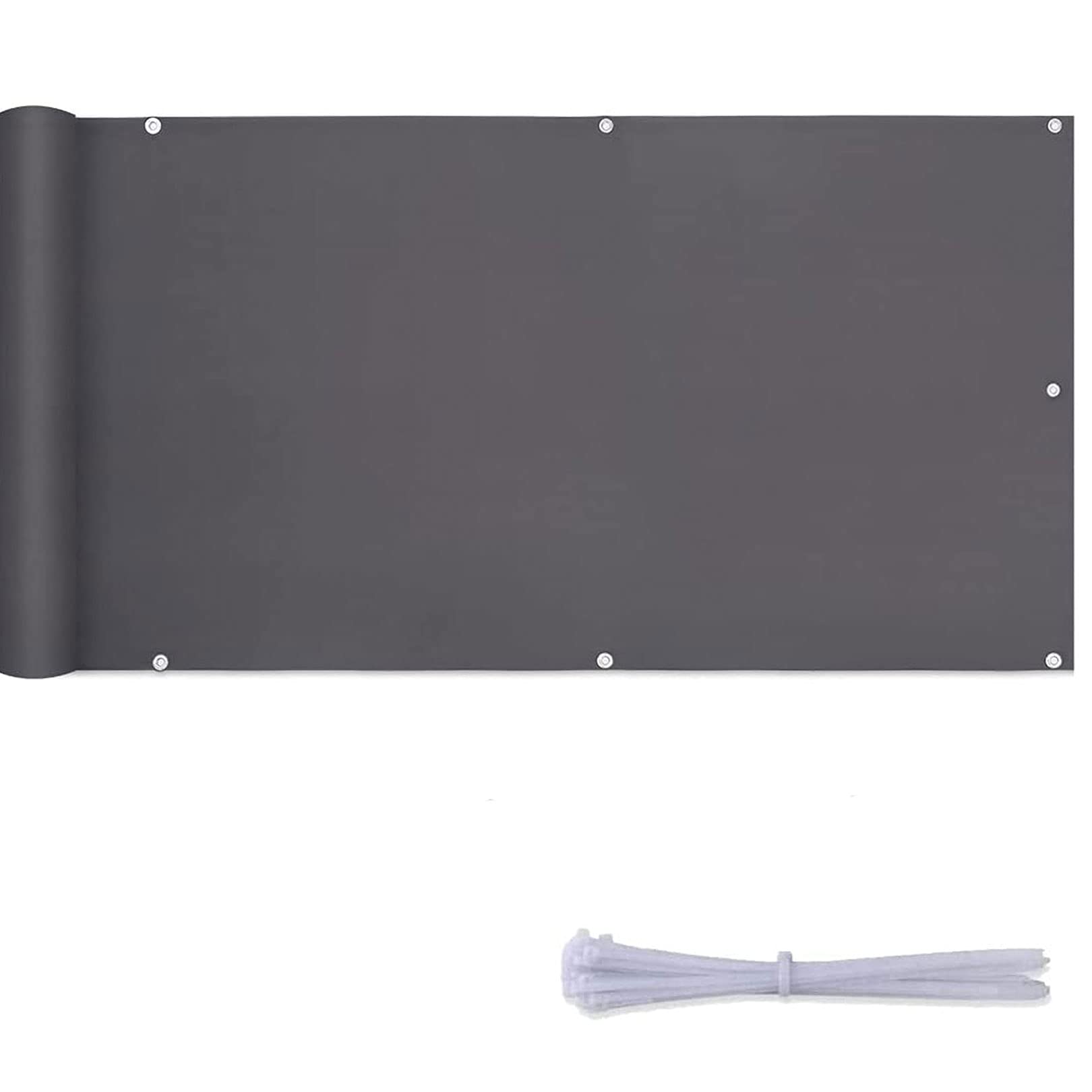 GLDYTVF Outdoor 6.5m x 0.8m Sun and Wind Protection Awning for Balcony Tennis Court Includes Mounting Accessories