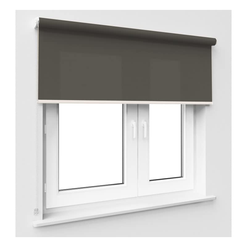 Buy Tropik home Dark Grey Window Roller Blind Choice of 19 Width Sizes