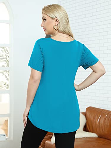 Image of BELAROI Women Plus Size Tops V-Neck Tunics Shirts