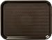 Carlisle FoodService Products Caf? Standard Cafeteria / Fast Food Tray, 11" x 14", Dark Brown