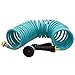 AUTOMAN EVA Recoil Garden Hose 25ft - Includes 7 Pattern Spray Nozzle,Curly Water Hose 25 Foot,Watering Coil,Retractable,Corrosion Resistant Garden Coil Hose.