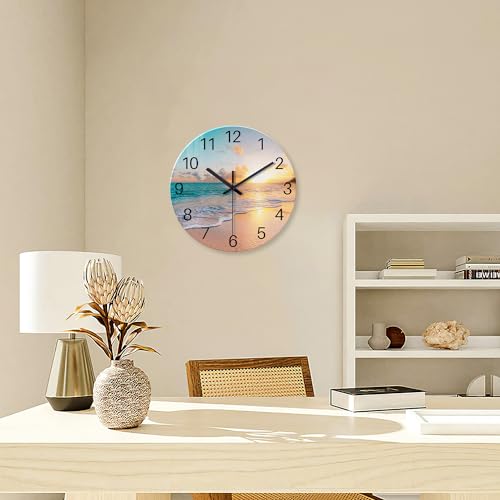 Constantplanet 1BL150-1201 Beach Wall Clock Battery Operated 12 Inch thumb #3