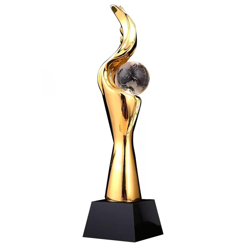 Trofeos, medallas y premios Trofeo De Cooperación De Élite Global De La Empresa Trofeo De Resina Dorada Premio Al Mejor Equipo Trofeo De La Reunión Anual Trofeo Concurso Escolar