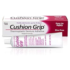 Cushion Grip – Een zacht en flexibel thermoplastisch materiaal voor refitting en tightening dentures 1 oz (28 gram)