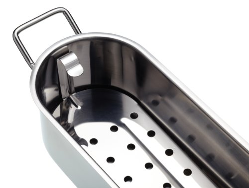 KitchenCraft Small Fish Kettle, Stainless Steel, 45.5 x 15.5 x 10 cm 5 Gallery Image