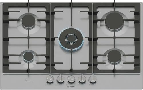 PCQ7A5I95 - Piano cottura 5 fuochi gas, 75x52 cm, inox