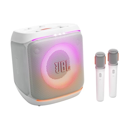 JBL, Caixa de Som, PartyBox Encore Essential 2 Mic branca, Show de