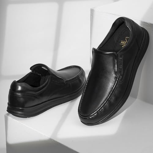 Image of Red Tape Moccasin Shoes for Men| Low-Cut Formal Dress Shoes.