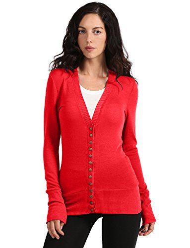 NE PEOPLE Womens Snap Button Sweater Cardigan with Ribbed Detailed S-3XL2