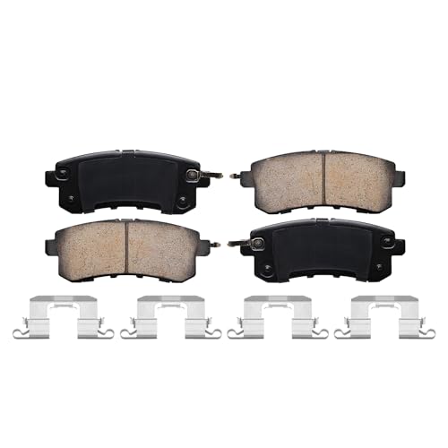 Image of Detroit Axle - Rear Brake Pads for 2017-2024 Nissan Armada, 2011-2013 INFINITI QX56, 2014-2024 QX80, Ceramic Brake Pads w /Hardware Replacement