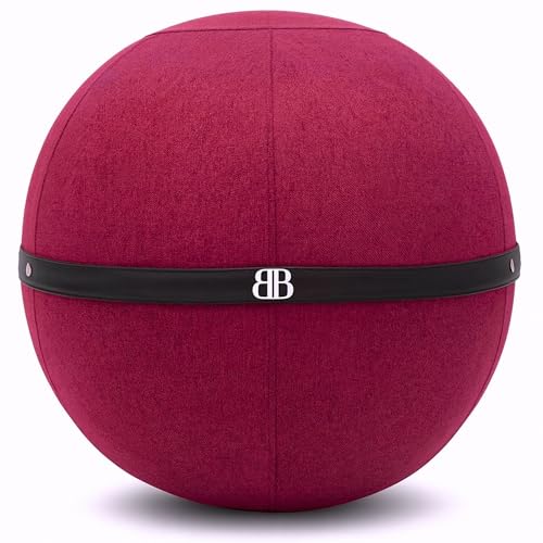 The Bliss Ball Siège Ballon - Ballon Ergonomique Bureau & Yoga - Chaise Anti Mal de Dos - Assise Dynamique & Posture Renforcée -...
