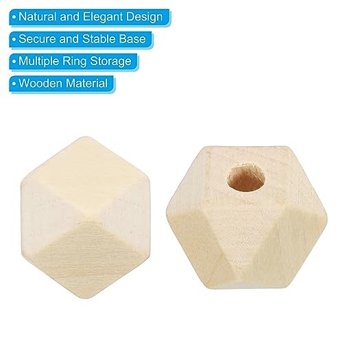 PATIKIL 12mm Natural Wood Beads - Image 4