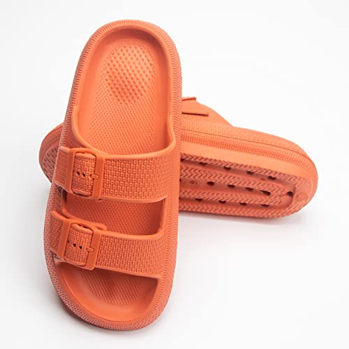 Womens Slip-on Sandals – Casual, Cute & Comfortable Slippers for Summer - Adjustable Buckle Strap for Indoor or Outdoor3