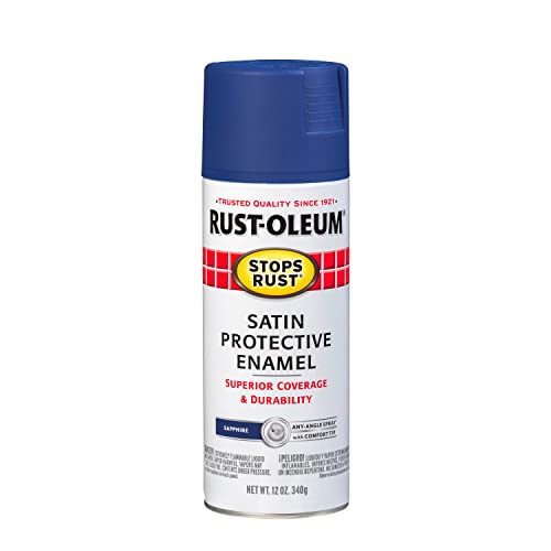 Image of Rust-Oleum 276270 Stops Rust Spray Paint, 12 oz, Satin Sapphire