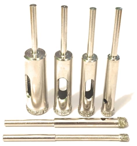 DrillGlass Diamond Core Bit Set for Glass and Tile | Compatible with Your Drill, Drill Press and Dremel Tool | Beginner's Instructions Drilling Guide | DCBSet 2 DrillGlass Diamond Core Bit Set for Glass and Tile | Compatible with Your Drill, Drill Press and Dremel Tool | Beginner's Instructions Drilling Guide | DCBSet - Image 2