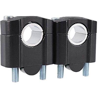 Motorcycle Handlebar Risers 1 1/8 inch 28mm or 7/8 inch 22mm Universal Handle Bars Mount Clamp Fit Harley Kawasaki Suzuki Yamaha Honda Sportster Road King Cruisers Choppers ATV Dirt Bike KTM Husaberg