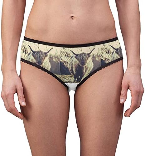Scottish Highland Cow Panties, Scottish Highland Cow Underwear, Briefs, Cotton Briefs, Funny Underwear, Panties For Women